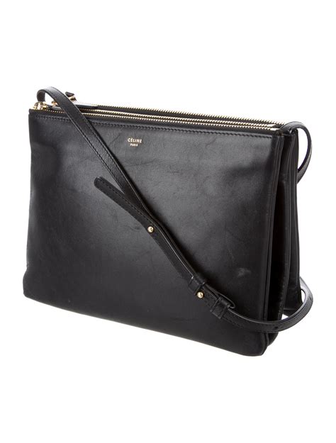 celine trio large bag in black|celine trio bag large.